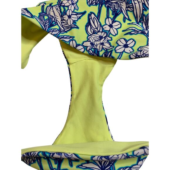 Adore Me Women's Blue And Green Floral Swim Bikini Bottom Size Small S - NWT - Picture 5 of 5